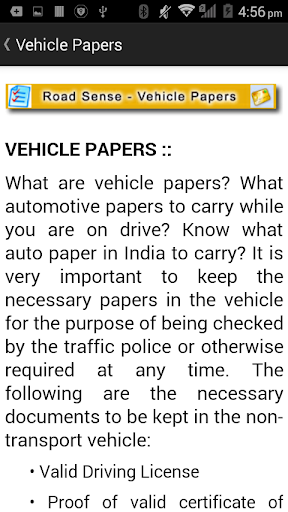Road Sense Screen 3