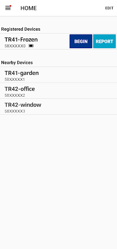 Android application TR4 Report screenshort