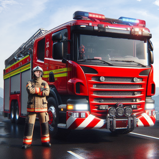 Firefighter: Fire Truck Games Logo