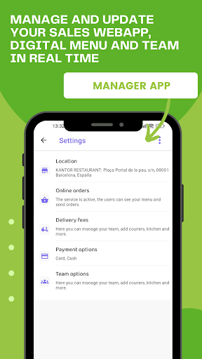 Digital Menu and Delivery System