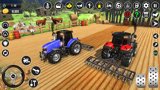 Farming Tractor Village Games screenshot