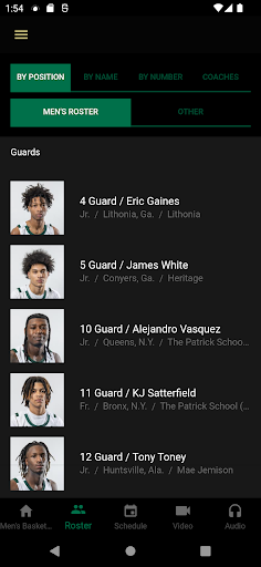 Screenshot of UAB Blazers