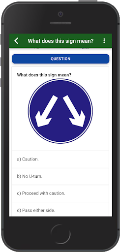 Driver theory test Ireland Screen 3