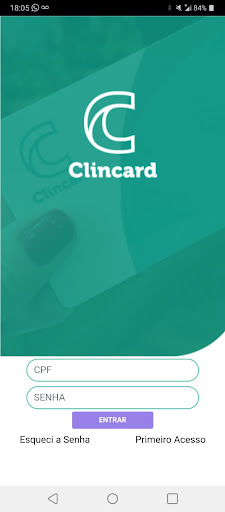 Android application Clincard Cliente screenshort