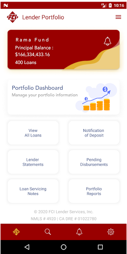 FCI Lender App Screen 2