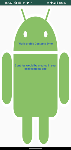 WorkProfile contact sync Screen 2