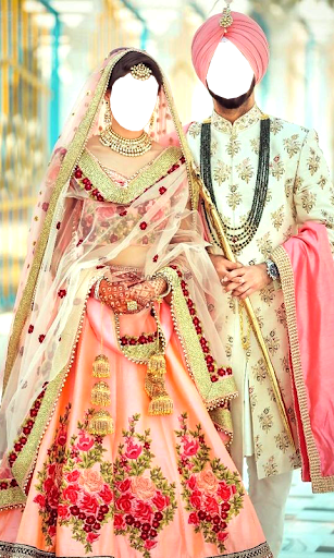 Sikh Couple Wedding Photo Suit