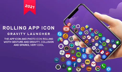 Rolling Icon Launcher - 3D Lau