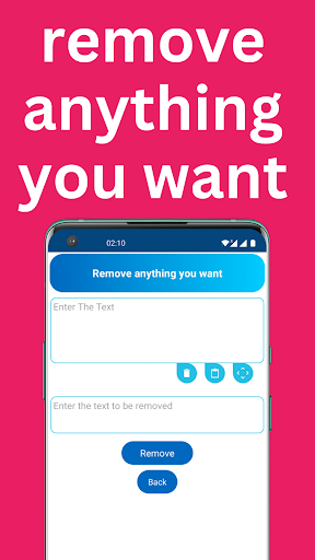 Text delete and word Screenshot