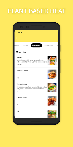 Android application Shahar Cafe screenshort