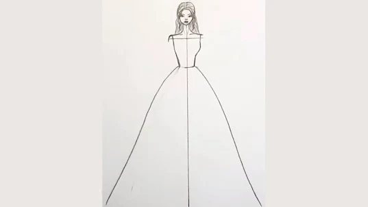 How to draw dresses