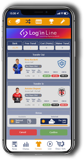 Fantasy Rugby World Screen 2
