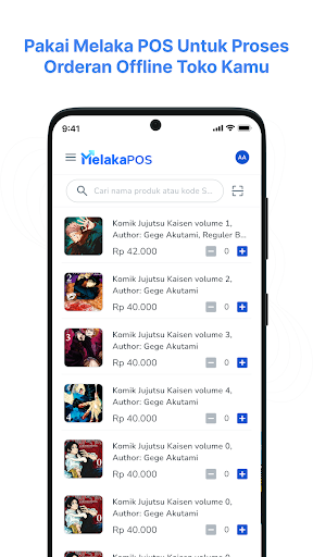 Android application Melaka Kasir App screenshort