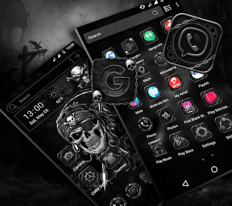 Skull Devil Launcher Theme - 5.0 - (Android)
