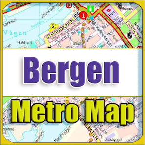 Captura de Pantalla 1 Bergen Norway Metro Map Offlin android