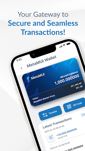 Android application MetaMUI Wallet screenshort