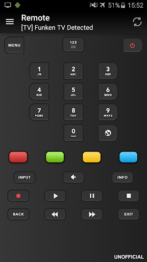 Remote for Telefunken TV Screen 2