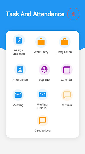 Android application Task And Attendance screenshort