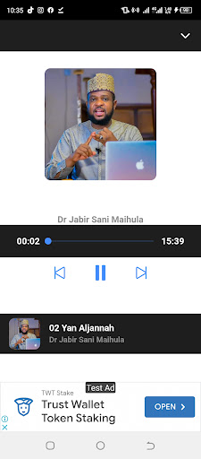 Android application YAN ALJANNAH Dr Jabir Maihula screenshort