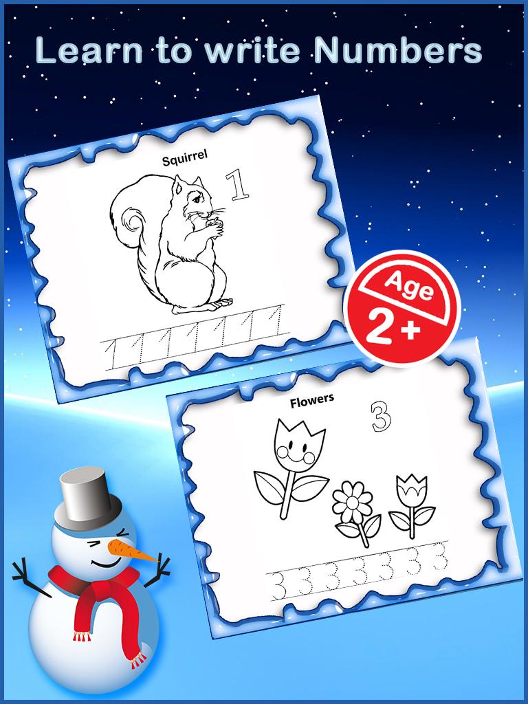 Android application Christmas Number Tracing screenshort