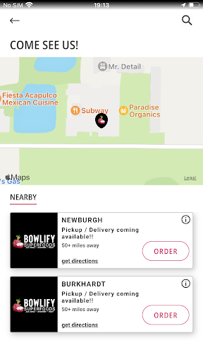 Screenshot of Bowlify