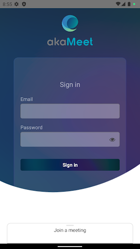 Android application akaMeet screenshort