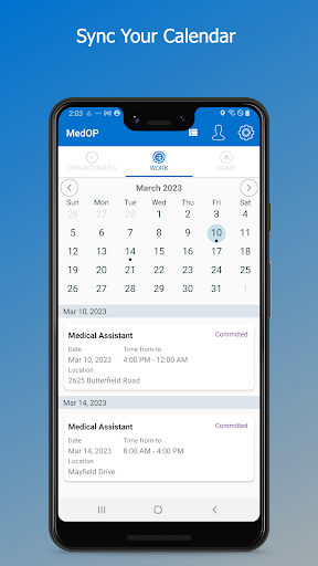 Android application MedOP screenshort