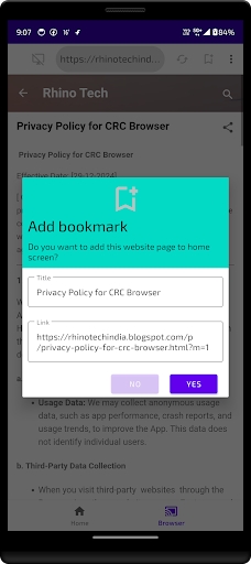 CRC Browser
