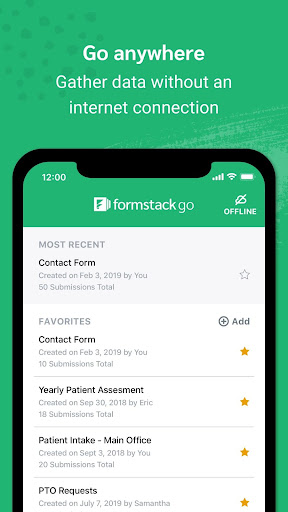 Screenshot of Formstack Go - Offline Forms