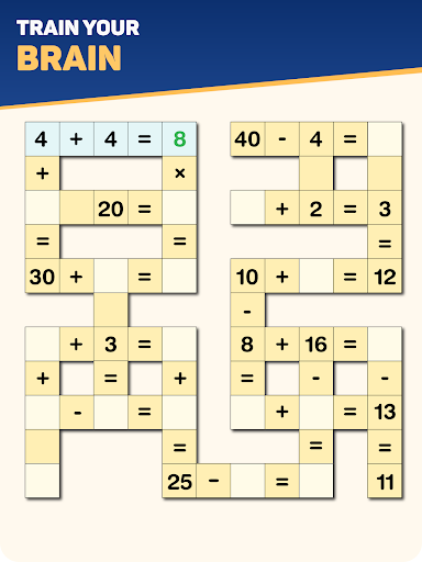 Android application Cross Number: Math Puzzle Game screenshort