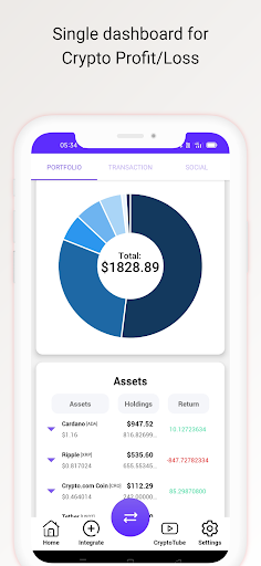 Crypto Fit - Portfolio Tracker Screen 3