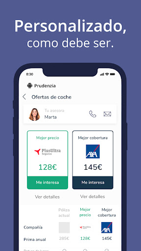 Android application Prudenzia screenshort
