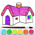 Cover Image of Download Glitter House Coloring and Dra  APK