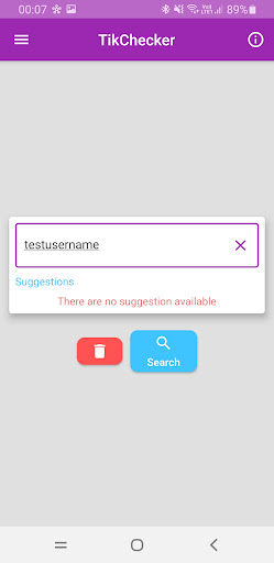 Android application TikChecker screenshort