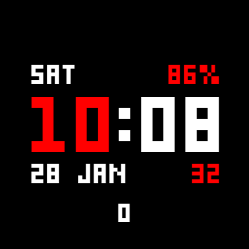 Retro Pixel Watch Face logo
