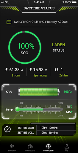 Swaytronic Battery Management Screen 3