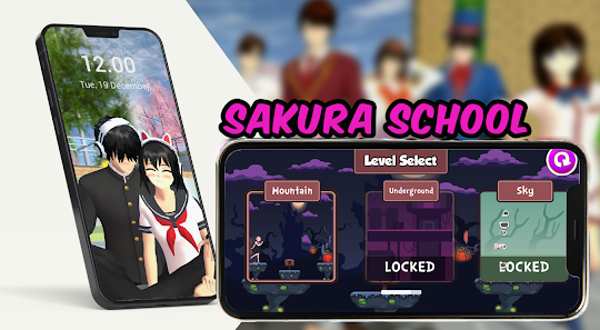 Sakura School jump Girls