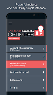 Contacts Optimizer Screenshot
