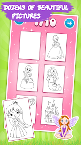 Kids coloring book: Princess screenshots 2