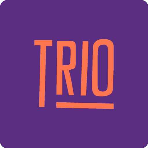 Trio Burgers. logo
