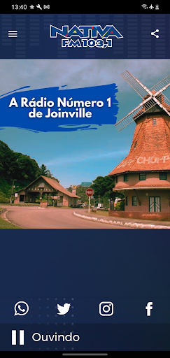 Android application Nativa FM Joinville screenshort
