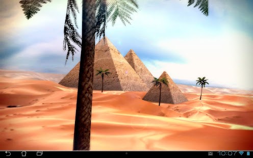 Captura de pantalla de fondo de pantalla en vivo de Egipto 3D Pro