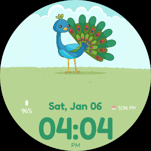 Peacock Watch Face