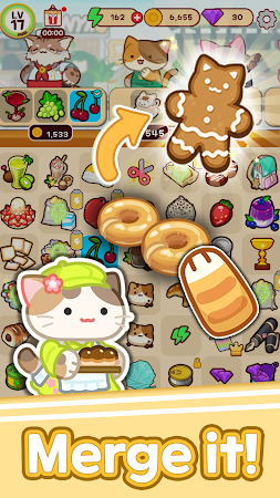Game screenshot Merge Meow Cafe : Coffee cat mod apk