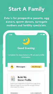 Zeta Fertility Network Screenshot