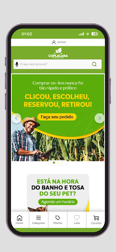 Android application Loja Coplacana screenshort