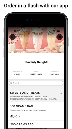 Android application Heavenly Delights, Lochgelly screenshort