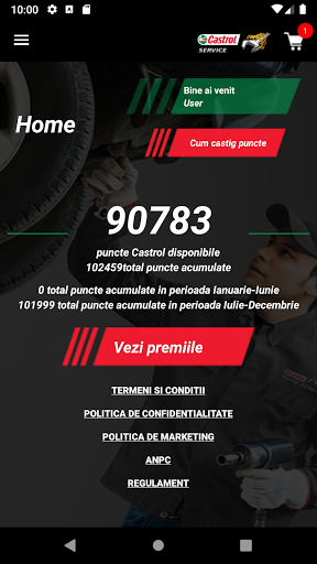 Android application Castrol Partner Plus screenshort