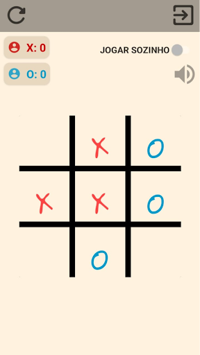 Android application Tic Tac Toe screenshort
