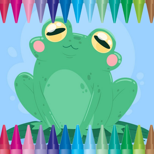 Cute Frog Coloring Book
